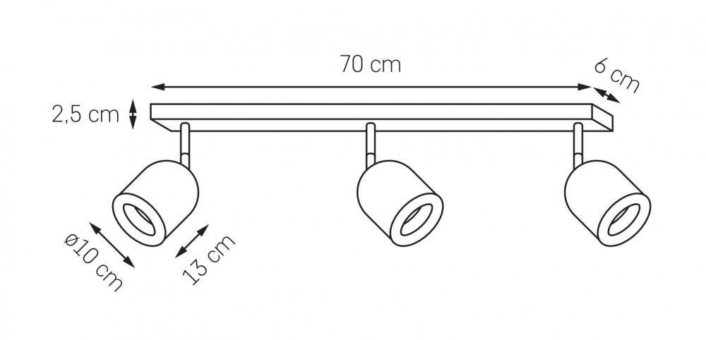 Kaspa Lampa Cienna Kinkiet Spark New Reflektory Na Listwie