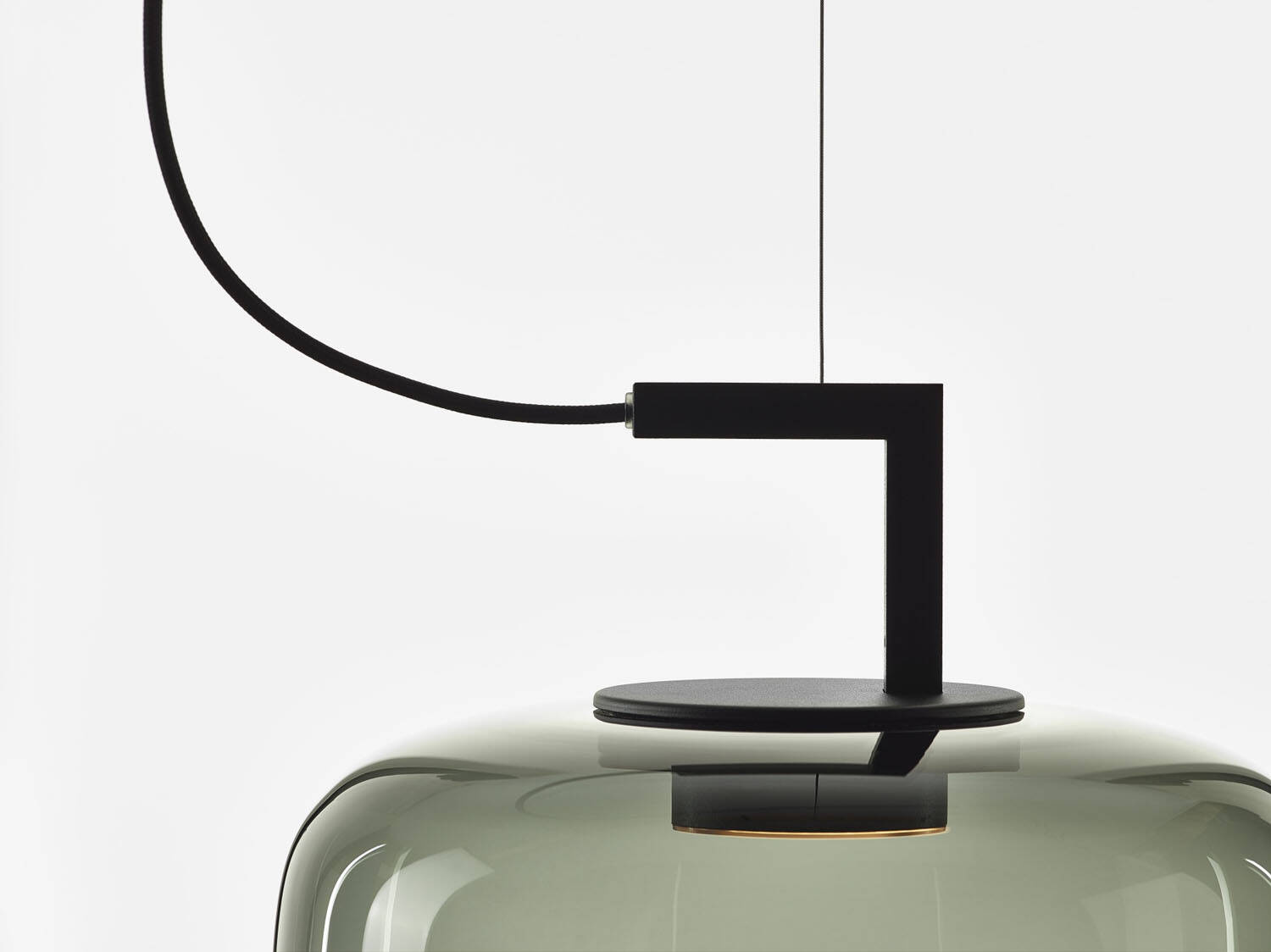 Brokis :: Lampa wisząca Double long wys. 52,4 cm szara