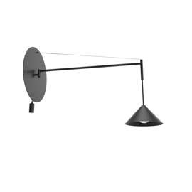 Robin :: Lampa ścienna / kinkiet Roma 60 czarna