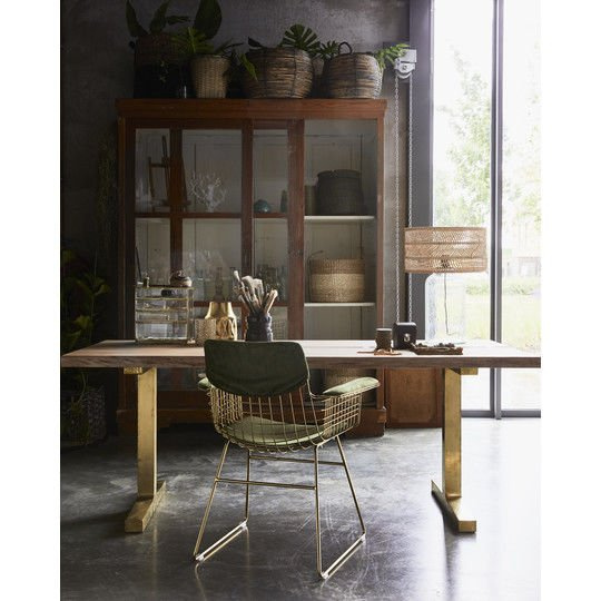 HK Living :: Zestaw 2 poduszek do krzeseł Comfort zielonych