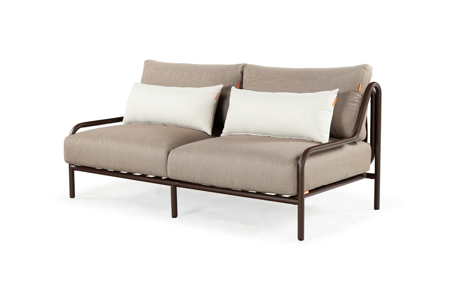 Kunesti :: Sofa ogrodowa Coffee or tea 2-os. szarobrązowa szer. 157 cm
