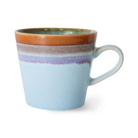 HKliving :: Kubek ceramiczny do cappuccino 70s ash wielokolorowy