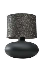 Kaspa :: Lampa stołowa Sawa Stone grafitowa wys. 44 cm 