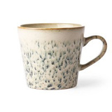 HKliving :: Kubek ceramiczny do Cappuccino 70's Hail zielono-biały 300 ml