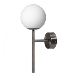 Kaspa :: Lampa ścienna / kinkiet  Mija Deco tytan szczotkowany wys. 30 cm