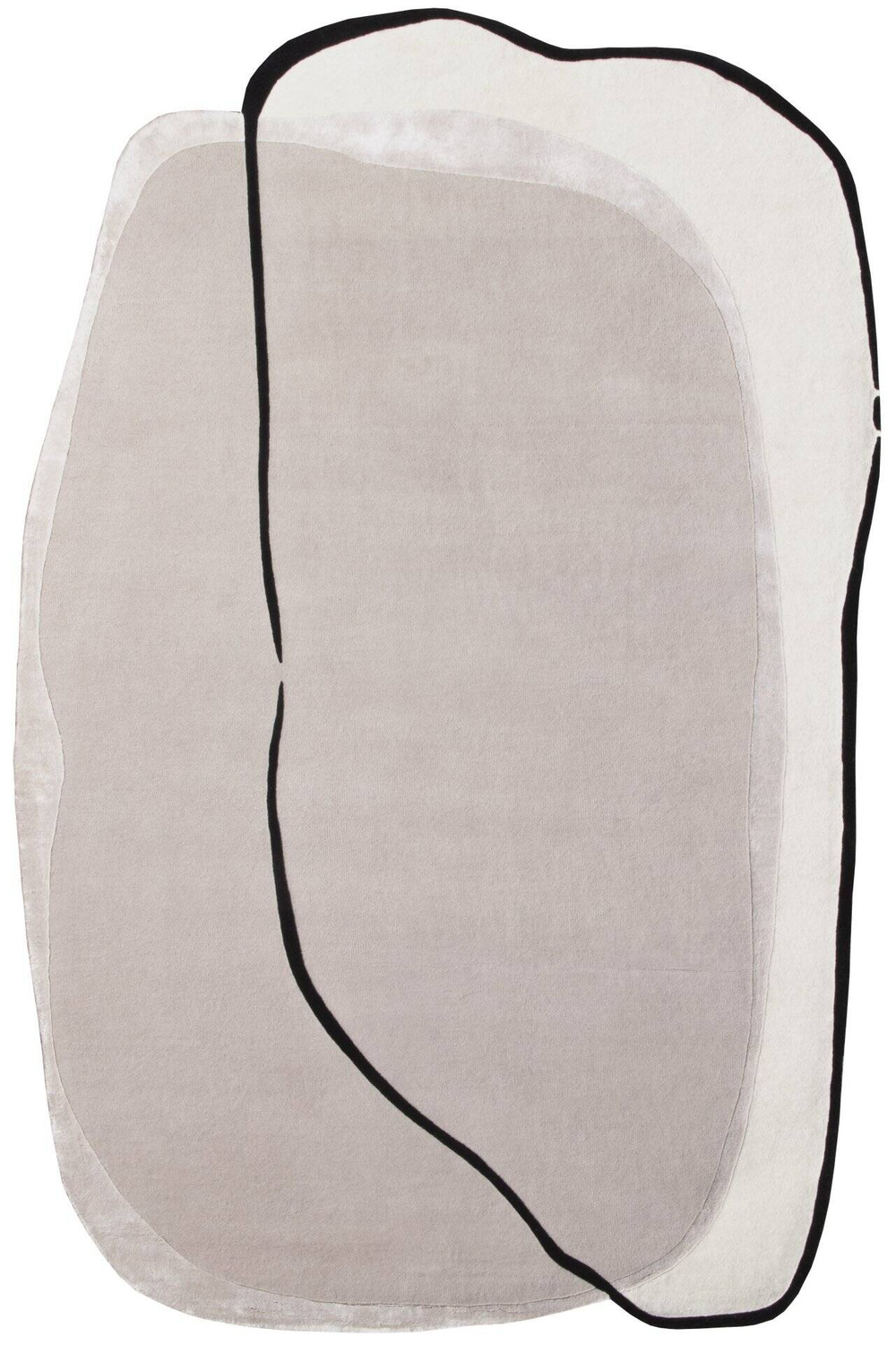 Carpet Decor :: Dywan Spot asymetryczny beżowy z wełną ręcznie wykonywany