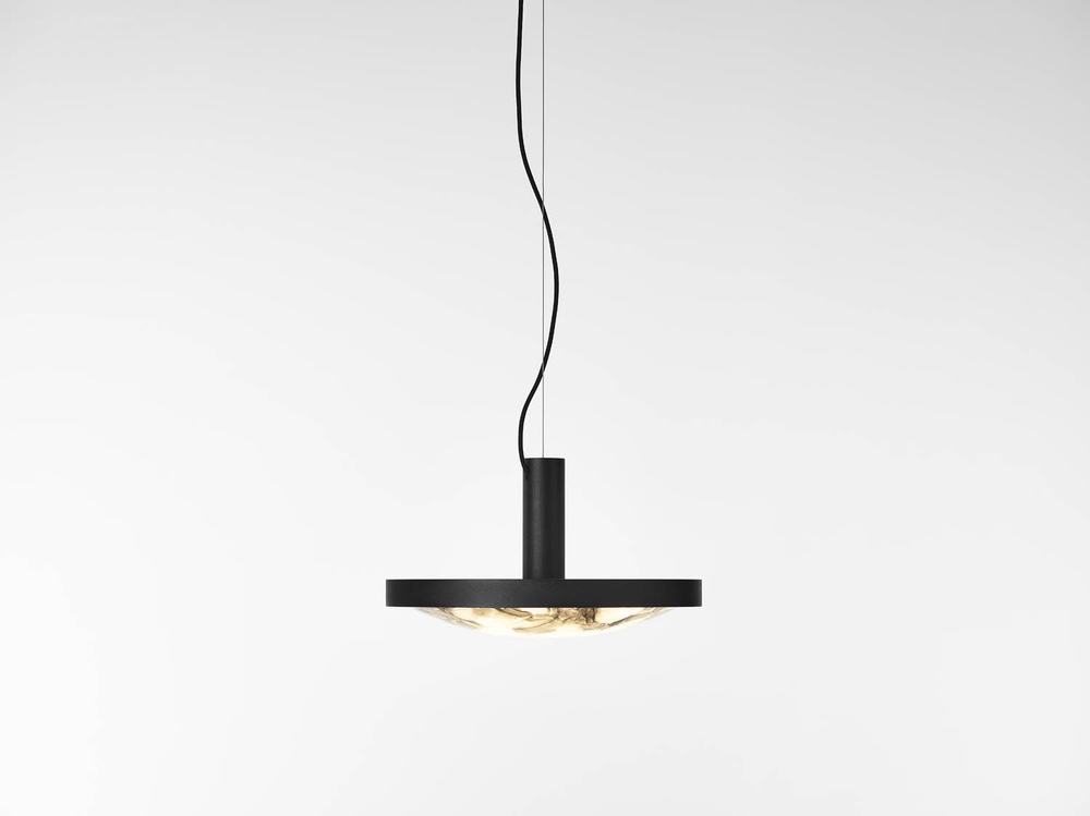 Brokis :: Lampa Wisząca Convex śr. 42,6 cm transparentna czarna
