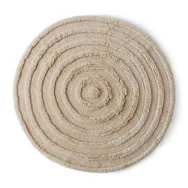 HKliving :: Dywan Round wełniany kremowy śr. 150 cm
