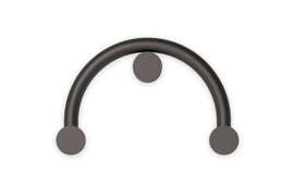 Robin :: Lampa ścienna / kinkiet Rigoberta Indirect 27k Curved czarna