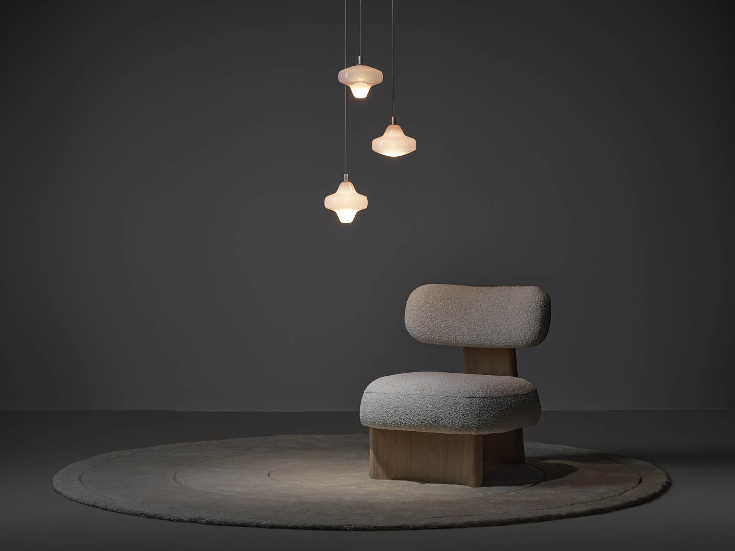 Brokis :: Lampa Wisząca Starcloud Atria szer. 18 cm jasnoróżowa