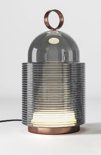Brokis :: Lampa Stołowa Dome Nomad wys. 60 cm szara