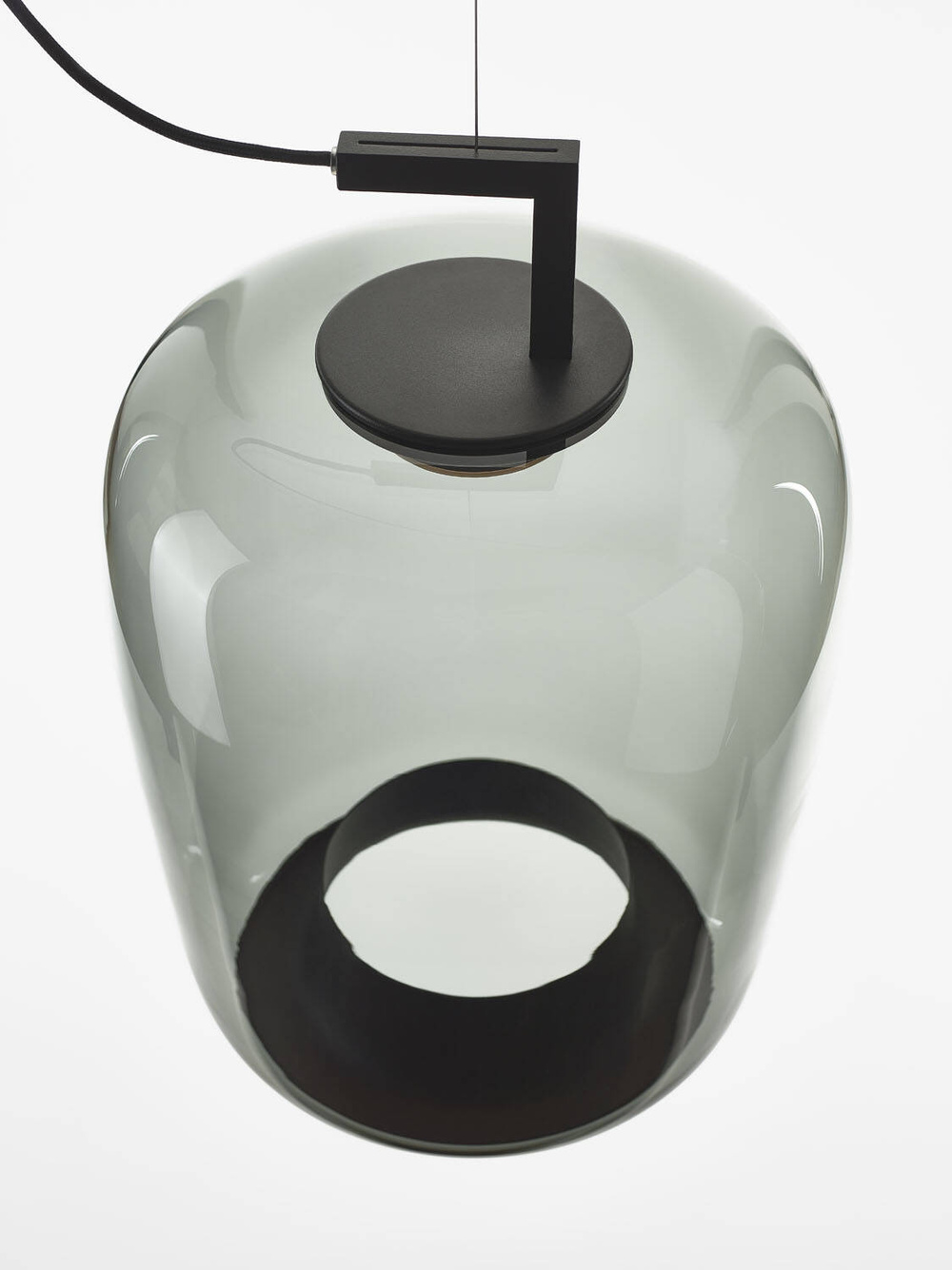Brokis :: Lampa wisząca Double long wys. 52,4 cm szara