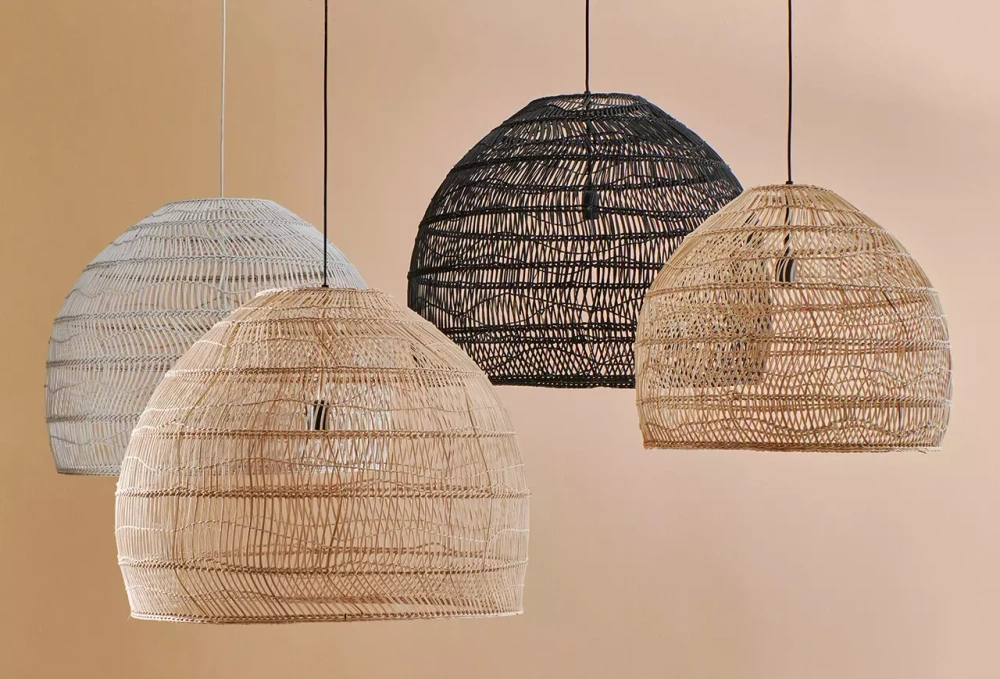 HKliving :: Lampa wisząca wiklinowa rozmiar M