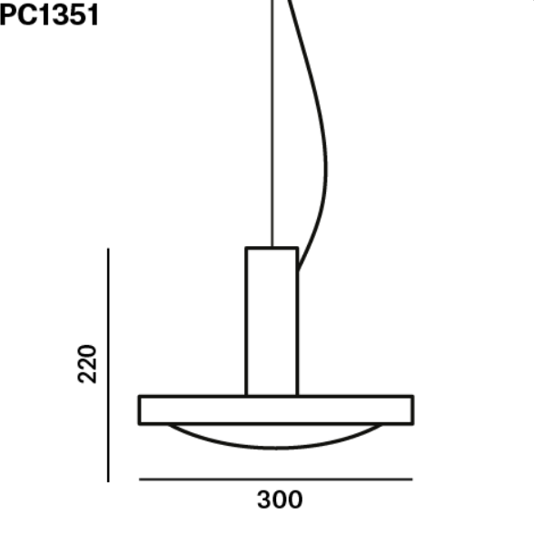 Brokis :: Lampa Wisząca Convex śr. 30 cm transparentna