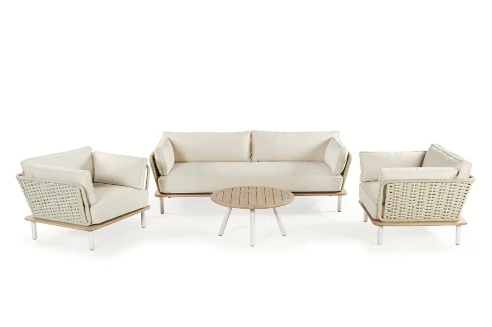 Kunesti :: Sofa ogrodowa Grab a moment 3-os. beżowa szer. 220 cm