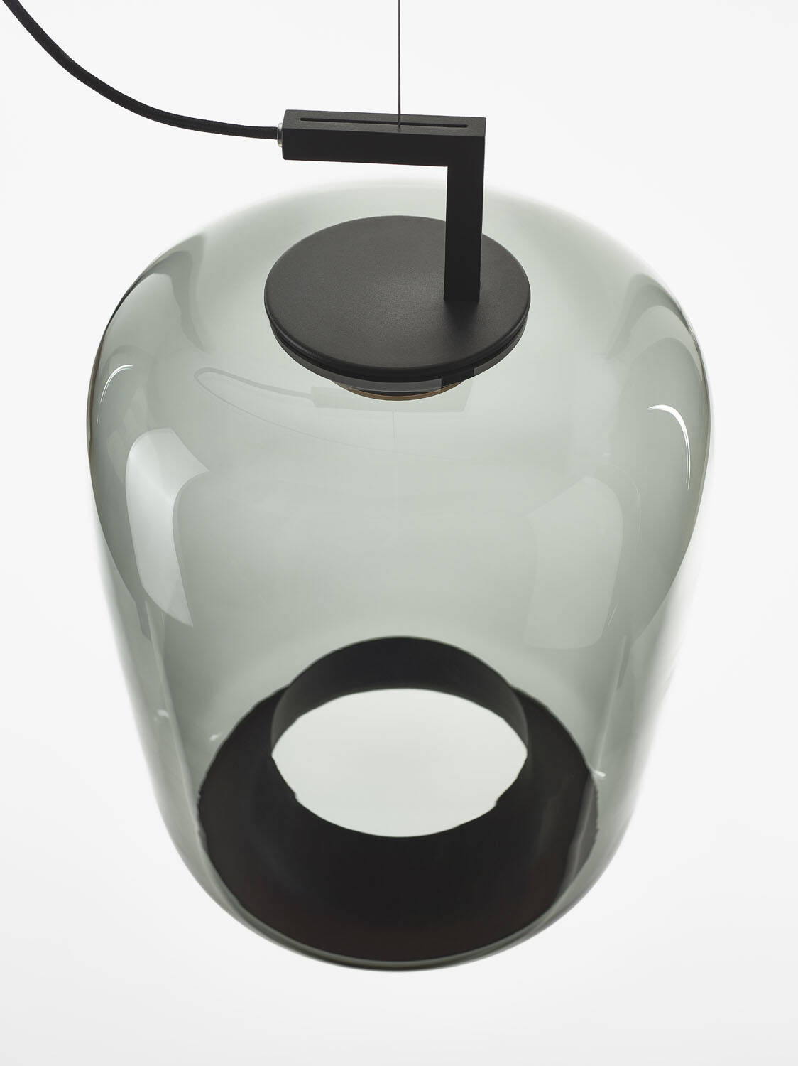 Brokis :: Lampa wisząca Double long wys. 52,4 cm szara