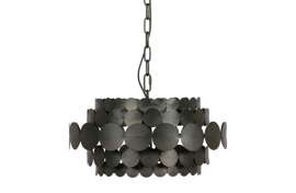 Woood :: Lampa wisząca Kaki metalowa czarna śr. 46 cm