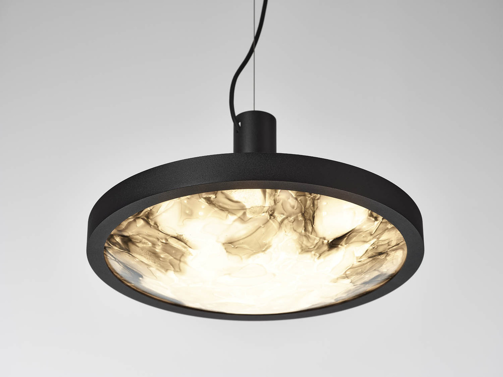 Brokis :: Lampa Wisząca Convex śr. 42,6 cm transparentna czarna