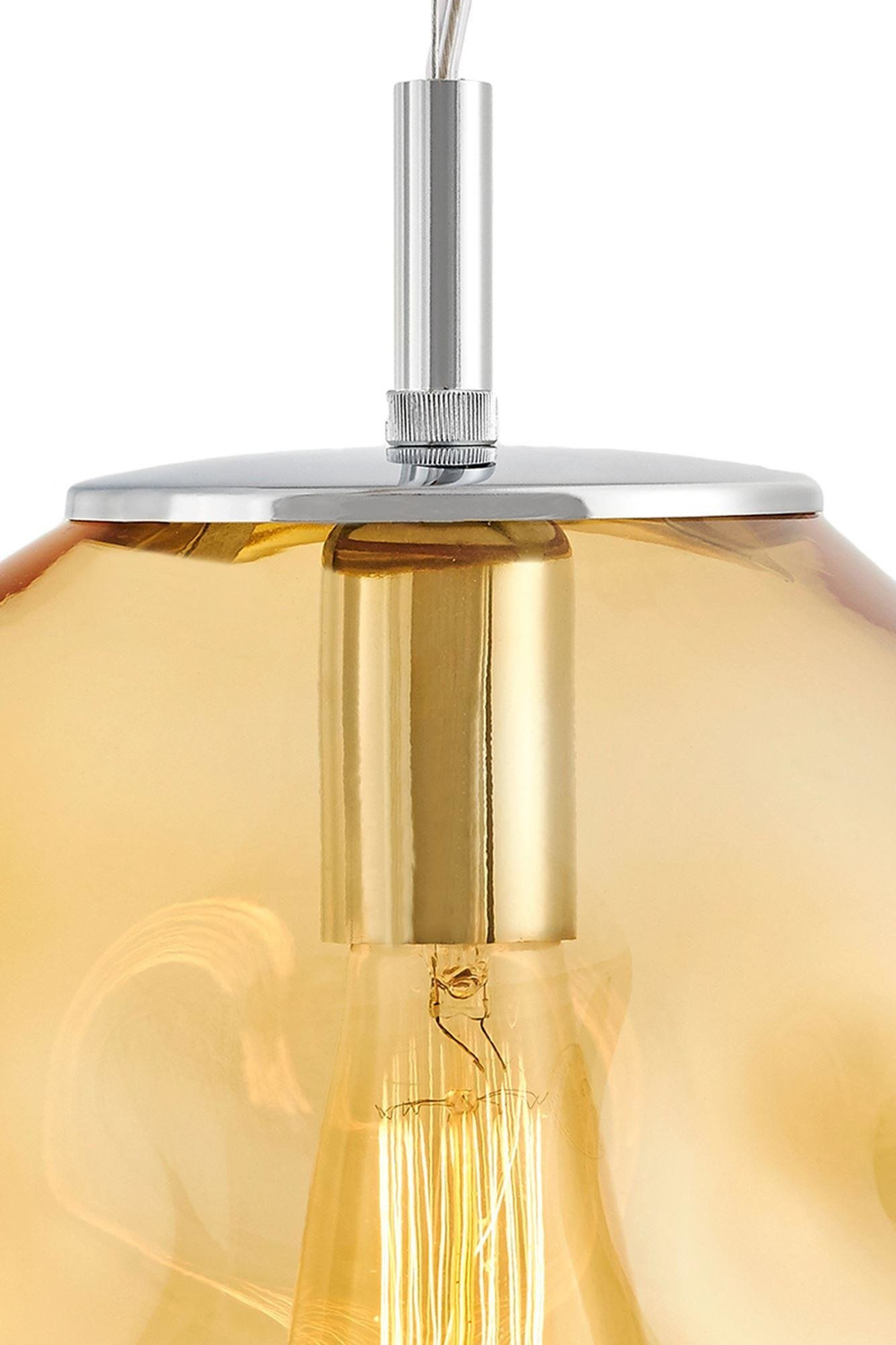 Kaspa :: Lampa wisząca Avia bursztynowa rozm. M