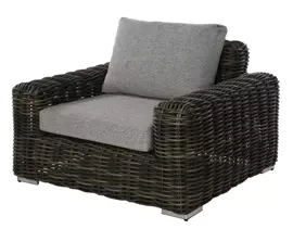 Miloo :: Fotel ogrodowy Maje szary 116x99x73 cm