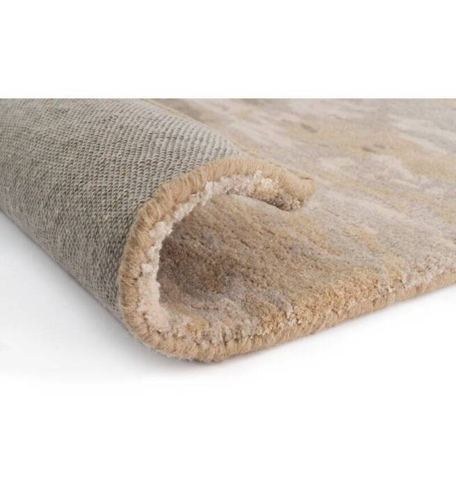 Carpet Decor :: Dywan Waterwave beżowo-szary ręcznie wykonany wełna i wiskoza