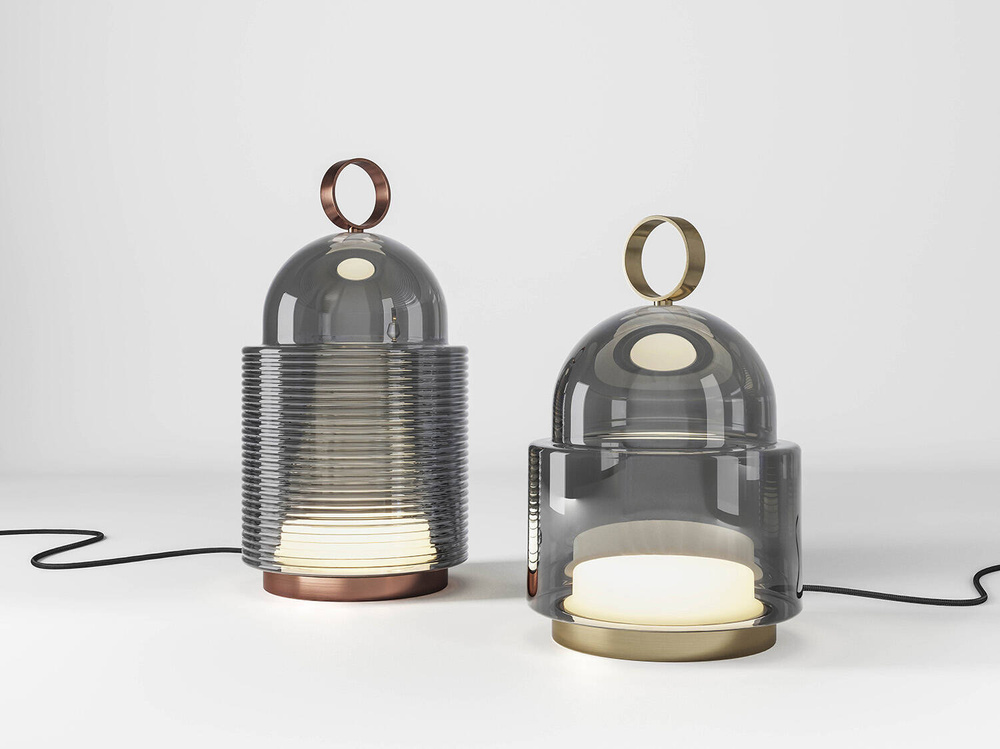 Brokis :: Lampa Stołowa Dome Nomad wys. 60 cm szara
