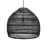 HKliving :: Lampa wisząca wiklinowa rozmiar M czarna