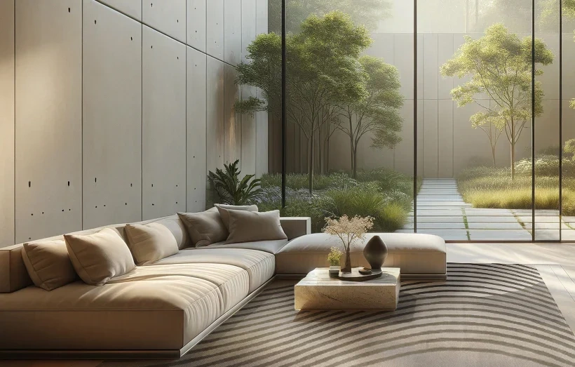 Carpet Decor :: Dywan Wave beżowo-szary ręcznie wykonany wełna i wiskoza