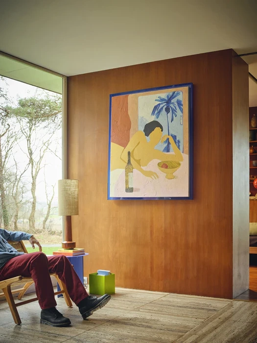 HKliving :: Grafika w ramie 'catch my drift', 107x127cm