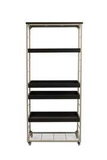 Regał na kółkach Botan beżowo-czarny wys. 180 cm