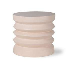HKliving :: Kremowy stolik z kamionki wys. 36 cm