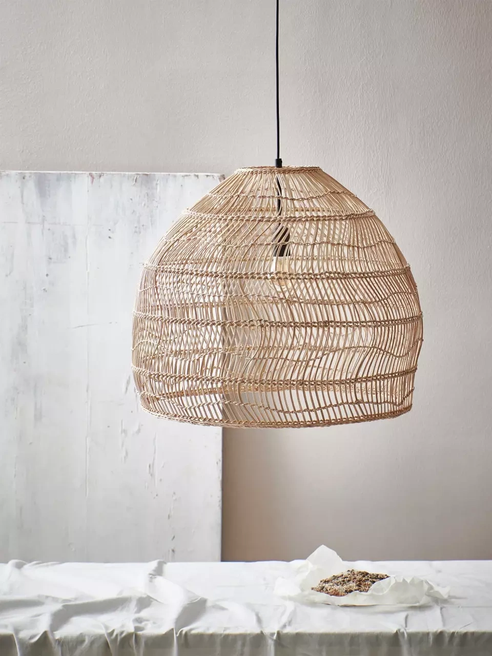 HKliving :: Lampa wisząca wiklinowa rozmiar M