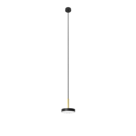 Robin :: Lampa wisząca Rafaela Mono DALI czarna z mosiężnym wykończeniem
