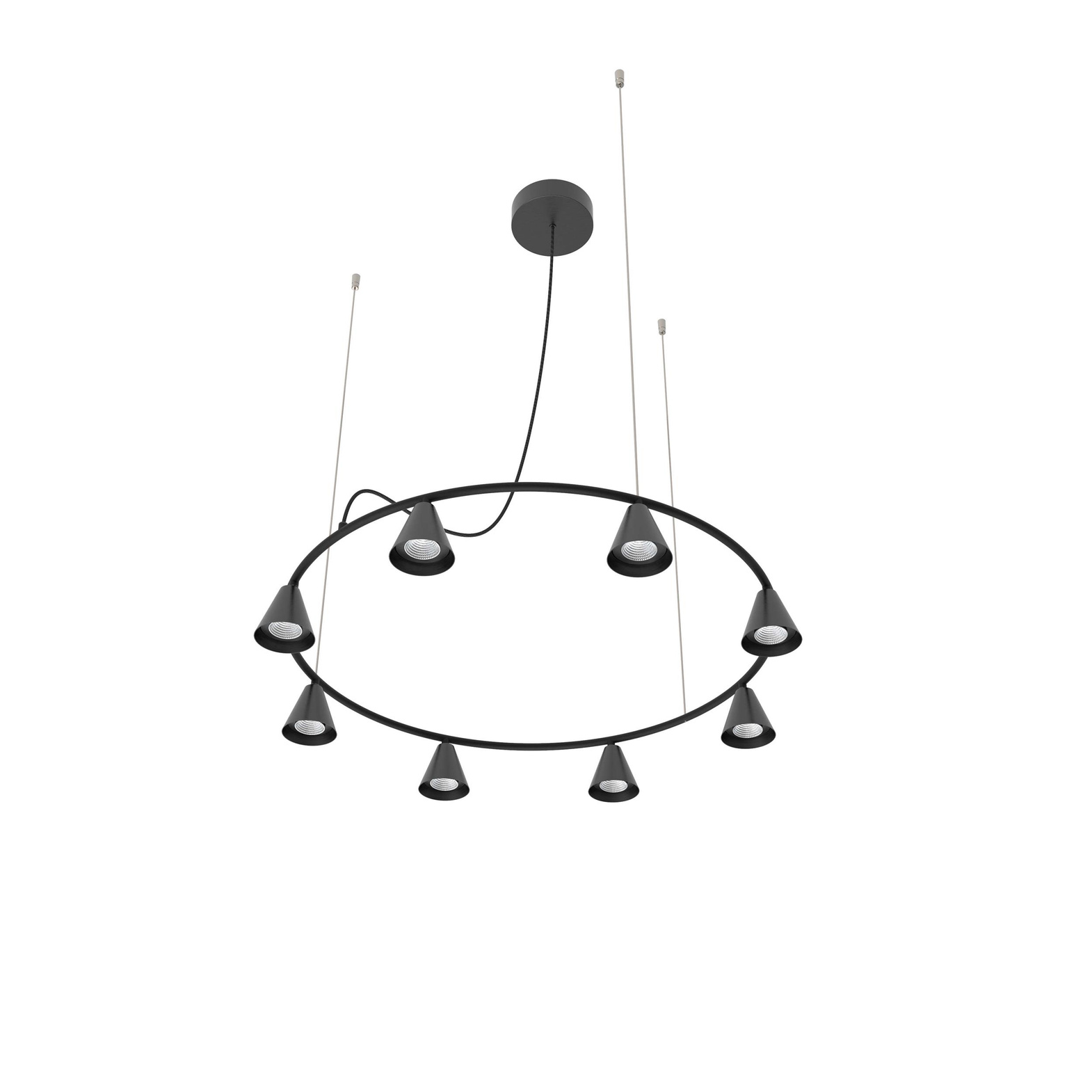 Robin :: Żyrandol Rimini okrągły 27K czarna