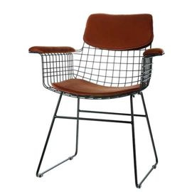 HKliving :: Zestaw 2 poduszek do krzeseł Comfort brązowych