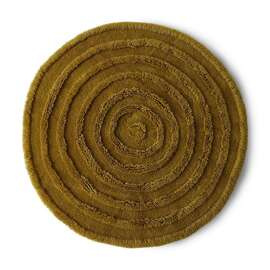 HKliving :: Dywan Round wełniany zielony śr. 150 cm