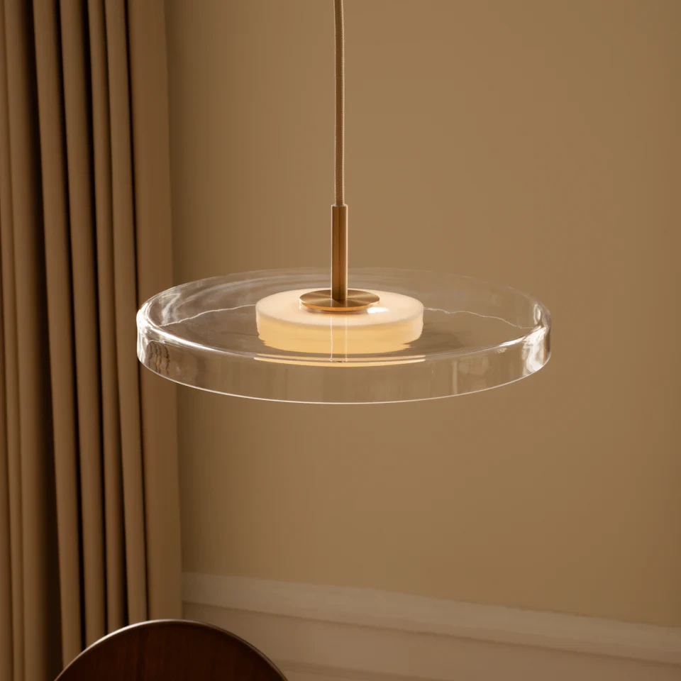 Umage :: Lampa wisząca Asteria Mini Glass transparentno-mosiężna śr. 28 cm