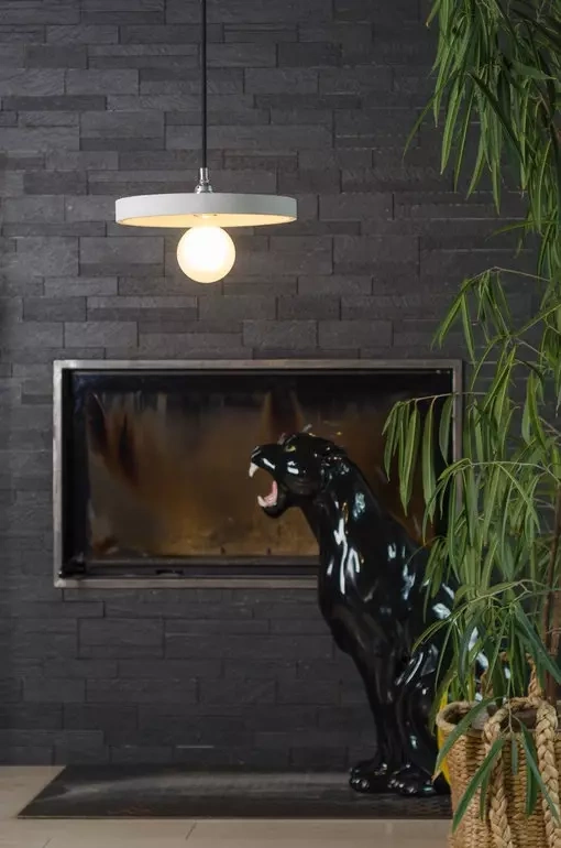 LOFTLIGHT :: Lampa wisząca Primitivo szara śr. 30 cm