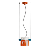 Ferroluce :: Lampa wisząca Yakitori szer. 41 cm ceramiczna pomarańczowa