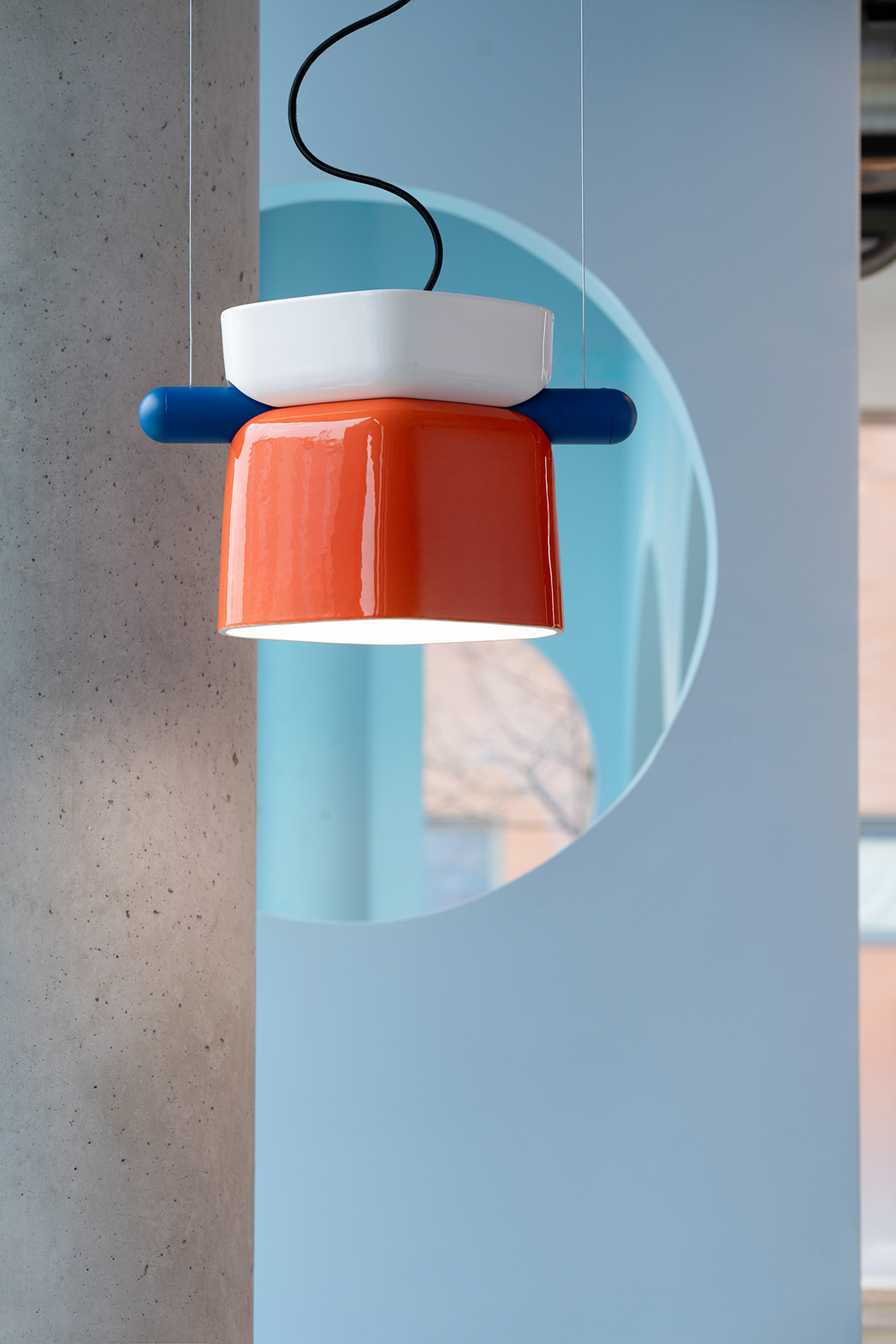 Ferroluce :: Lampa wisząca Yakitori szer. 41 cm kremowa