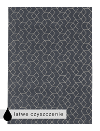 Carpet Decor :: Dywan Cube antracytowy łatwe czyszczenie