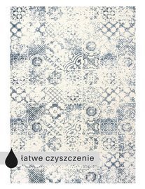 Carpet Decor :: Dywan Siena Ivory niebieski łatwe czyszczenie