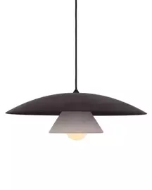 LOFTLIGHT :: Lampa wisząca Olemi Concrete Velvet ciemnoszara śr. 60 cm