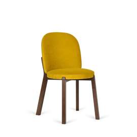 Paged :: Krzesło tapicerowane Dot żółte szer. 46 cm