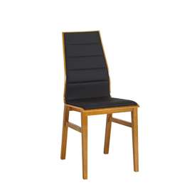 Paged :: Krzesło tapicerowane Linea 2 czarne szer. 41 cm