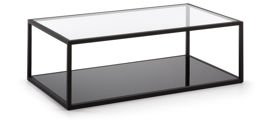 Szklany stolik Palomar 110x60 cm czarny