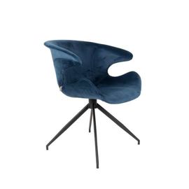 Zuiver :: Krzesło tapicerowane Mia niebieskie