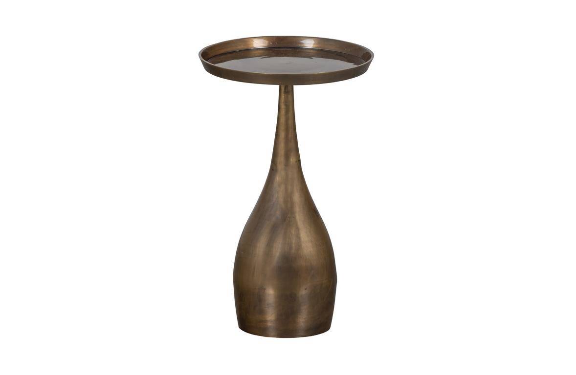 Be Pure :: Metalowy stolik Cone okrągły antyczny mosiądz wys. 54 cm