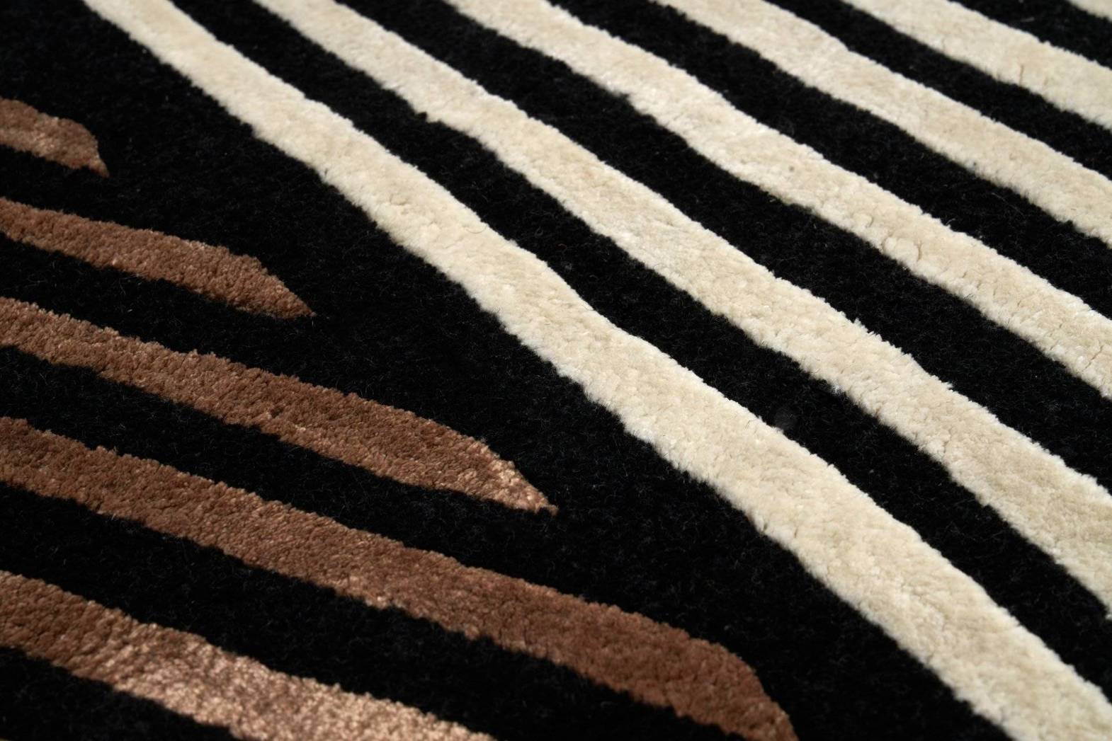 Carpet Decor :: Dywan Emerald Gold brązowo-czarny ręcznie wykonany