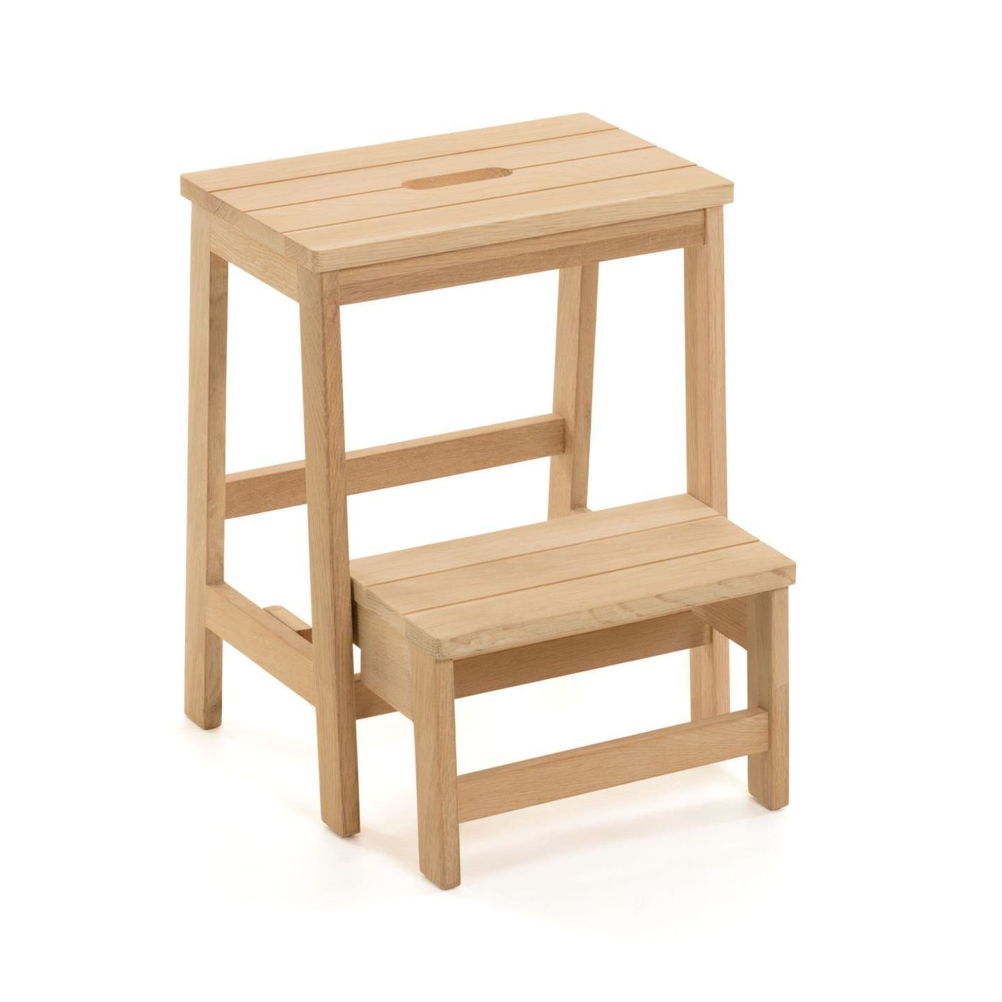 Drewniany taboret Netta 40x43cm